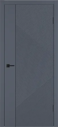 Linea ART1 ДГ 800*2000 Графит эмаль Молдинг Черный