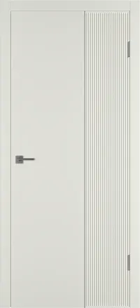 Linea VR2 ДГ 800*2000 Магнолия эмаль Молдинг Серебро