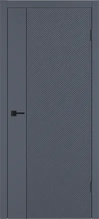 Linea DR1 ДГ 800*2000 Графит эмаль Молдинг Черный
