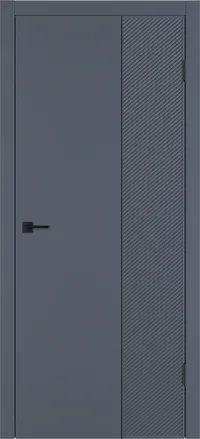 Linea DR2 ДГ 800*2000 Графит эмаль Молдинг Черный