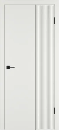 Linea VR2 ДГ 800*2000 Мокко эмаль Молдинг Черный