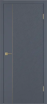 Linea DR1 ДГ 800*2000 Графит эмаль Молдинг Золото