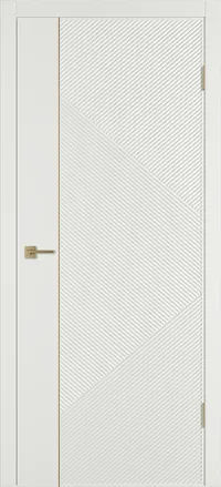 Linea ART1 ДГ 800*2000 Мокко эмаль Молдинг Золото