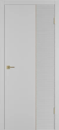 Linea HR2 ДГ 800*2000 Серебро эмаль Молдинг Золото