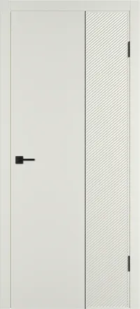 Linea DR2 ДГ 800*2000 Магнолия эмаль Молдинг Черный