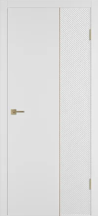 Linea DR2 ДГ 800*2000 Белая эмаль Молдинг Золото