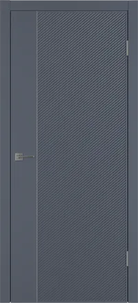 Linea DR1 ДГ 800*2000 Графит эмаль Молдинг Серебро
