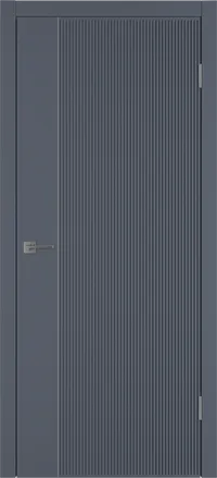 Linea VR1 ДГ 800*2000 Графит эмаль Молдинг Серебро