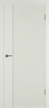 Linea VR1 ДГ 800*2000 Магнолия эмаль Молдинг Серебро