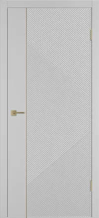 Linea ART1 ДГ 800*2000 Серебро эмаль Молдинг Золото