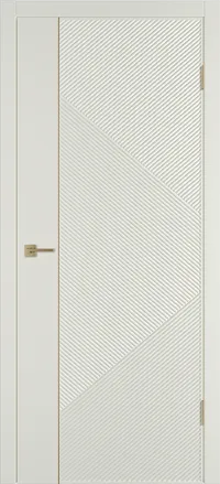 Linea ART1 ДГ 800*2000 Магнолия эмаль Молдинг Золото