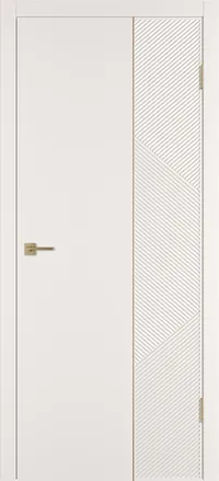 Linea ART2 ДГ 800*2000 Слоновая кость эмаль Молдинг Золото