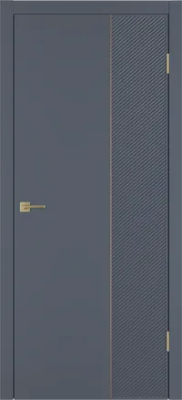 Linea DR2 ДГ 800*2000 Графит эмаль Молдинг Золото