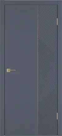 Linea ART2 ДГ 800*2000 Графит эмаль Молдинг Золото