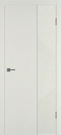 Linea ART2 ДГ 800*2000 Магнолия эмаль Молдинг Серебро