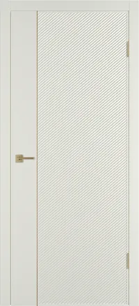 Linea DR1 ДГ 800*2000 Магнолия эмаль Молдинг Золото
