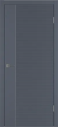 Linea HR1 ДГ 800*2000 Графит эмаль Молдинг Серебро