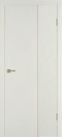 Linea DR2 ДГ 800*2000 Магнолия эмаль Молдинг Золото