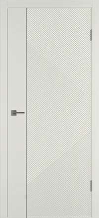 Linea ART1 ДГ 800*2000 Магнолия эмаль Молдинг Серебро