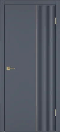 Linea VR2 ДГ 800*2000 Графит эмаль Молдинг Золото