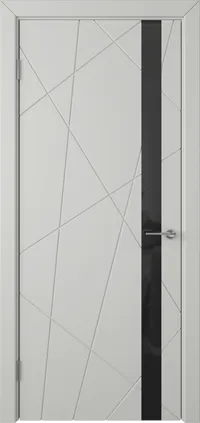 Flitta ДО Black gloss 800*2000 Светло-серая эмаль
