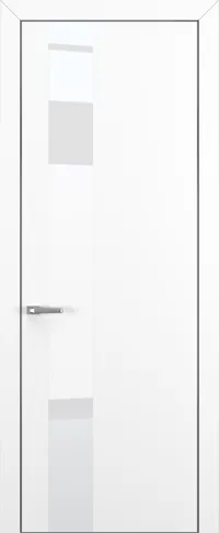 Квалитет К3 White Pure 800*2000 Белый матовый ALU Серая с 4-х зпп Eclipse 3.0 под 2 петли зпз 196 REVERS R