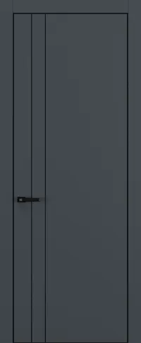 Квалитет К15 800*2000 Графит премьер мат ALU Черная с 4-х молдинг черный (Mb) зпп Eclipse 3.0 под 2 петли зпз 196 REVERS L