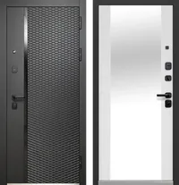 Luxor Ромбы Вертикаль Зеркало Эмалит белый 860*2050 R