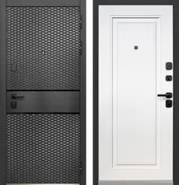 Luxor Карбон Эмалит белый вс. Черный лакобель 860*2050 R