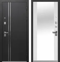 Luxor Букле черный Зеркало Эмалит белый 860*2050 R