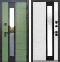 Luxor Termo 5 Эмаль зеленая Эмалит белый 860*2050 R