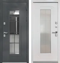 Luxor Termo 7 Букле графит Эмалит белый 860*2050 R