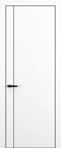 Квалитет К14 800*2000 Белый матовый ALU Черная с 4-х молдинг черный (Mb) зпп Eclipse 3.0 под 2 петли зпз 196 REVERS R