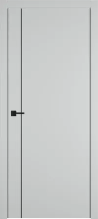 Urban 1 V 800*2000 Emalex Steel Black Edge Молдинг черный накладной
