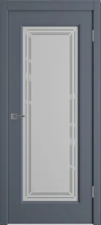Беатрис 1 ДО мателюкс матовое с гравировкой 800*2000 Графит эмаль
