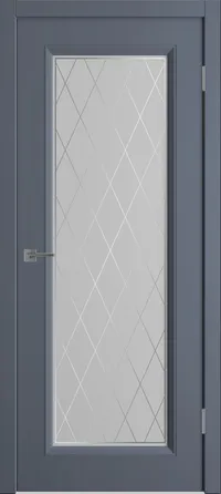 Флорида ДО матовое с пескоструйным рисунком 800*2000 Графит эмаль зпз 196