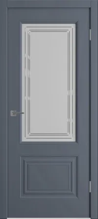 Беатрис 2 ДО мателюкс матовое с гравировкой 800*2000 Графит эмаль