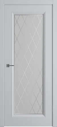 Флорида ДО матовое с пескоструйным рисунком 800*2000 Светло-серая эмаль зпз 196