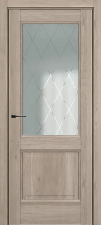 Венеция ДО Baguette B5 Сатинато с рисунком ромб 800*2000 Милк вуд