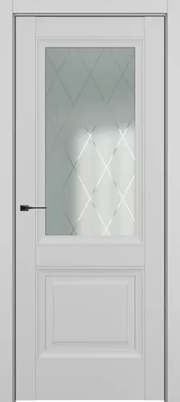 Венеция ДО Baguette B2 Сатинато с рисунком ромб 800*2000 Матовый серый