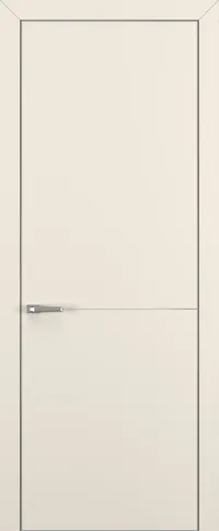 Квалитет К10 800*2000 Матовый крем ALU Серая с 4-х молдинг серебро (Mh) зпп Eclipse 3.0 под 2 петли REVERS L