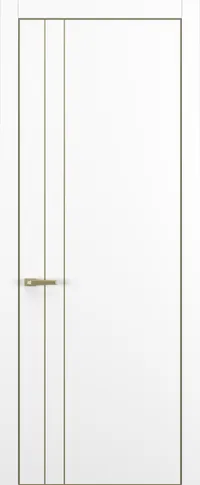 Квалитет К15 800*2000 Белый матовый ALU Золотая с 4-х молдинг золото (Mg) зпп Eclipse 3.0 под 2 петли зпз 196 REVERS L