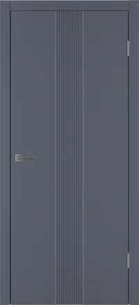 Integra 65 ДГ 800*2000 Графит эмаль Молдинг Серебро