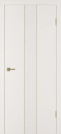 Integra 65 ДГ 800*2000 Слоновая кость эмаль Молдинг Золото