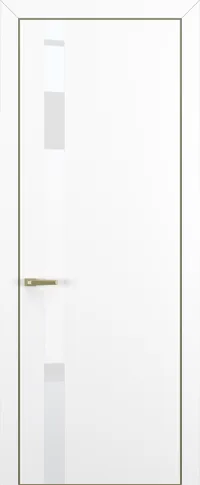 Квалитет К2 White Pure 800*2000 Белый матовый ALU Золотая с 4-х зпп Eclipse 3.0 под 2 петли зпз 196 REVERS L