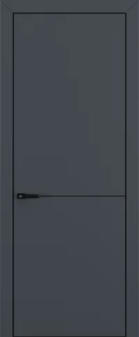 Квалитет К10 800*2000 Графит премьер мат ALU Черная с 4-х молдинг черный (Mb) зпп Eclipse 3.0 под 2 петли зпз 196 REVERS L