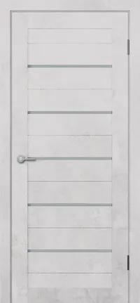 ST1 ДО черный лак 800*2000 Бетон белый