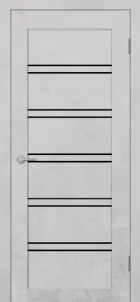 ST5 ДО черный лак 800*2000 Бетон белый