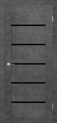 ST8 ДО черный лак 800*2000 Бетон темный