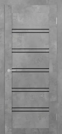 ST5 ДО черный лак 800*2000 Бетон светлый